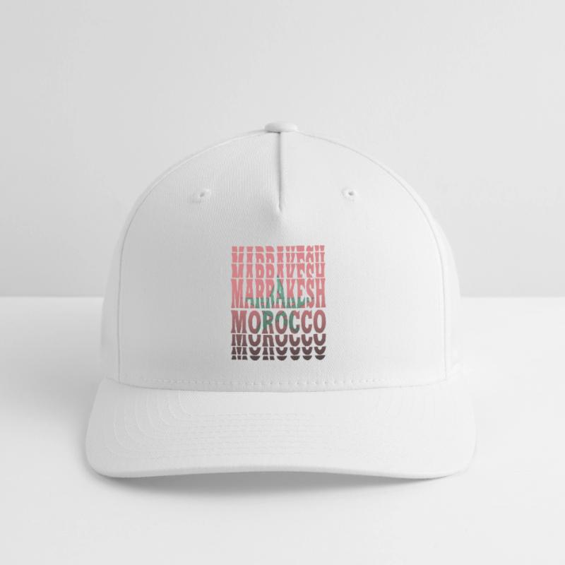 Conception de drapeau de Marrakech Maroc / idée cadeau Casquette Flexfit