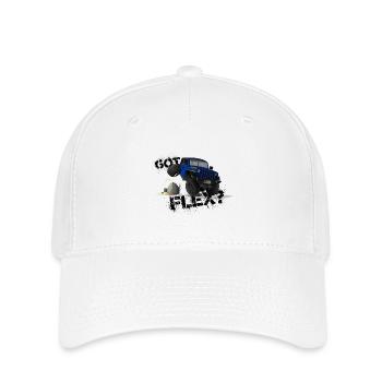 GOT FLEX? - OFFROADER Crawler - Blau - Flexfit Cap - Weiß - Vorne