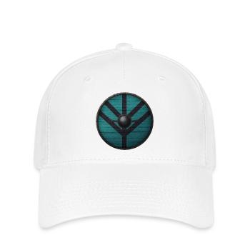 Wikinger-Schild - Flexfit Cap - Weiß - Vorne