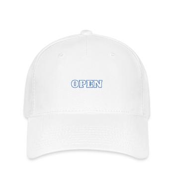 Open - Flexfit Cap - Weiß - Vorne