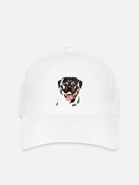 Rottweiler - Flexfit Cap - Weiß