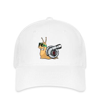 Cool Voiture Turbocompresseur Amateurs de voitures Automobilistes - Casquette Flexfit - blanc - Devant