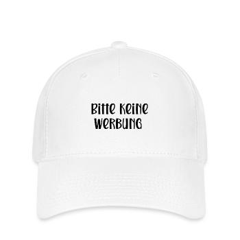 Bitte keine Werbung - Flexfit Cap - Weiß - Vorne