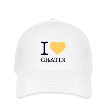 J’ADORE LES POMMES DE TERRE GRATINÉES - Casquette Flexfit - blanc - Devant