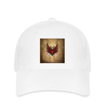 Elegant steampunk heart with watches. - Flexfit Cap - white - Front