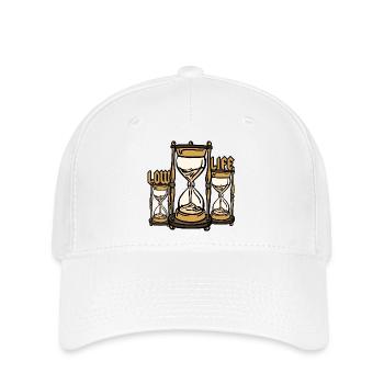 Sanduhr Low Life - Flexfit Cap - Weiß - Vorne