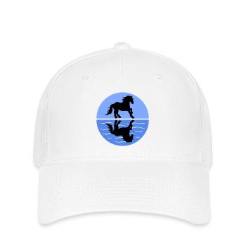 Chevaux islandais Cheval Fou Chevaux Équitation Mare - Casquette Flexfit - blanc - Devant