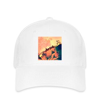 merveilleux design floral - Casquette Flexfit - blanc - Devant