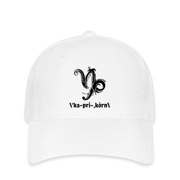 Astrologie Steinbock Sternbild Spruch Horoskop - Flexfit Cap - Weiß - Vorne