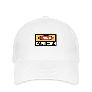 Tierkreiszeichen Horoskop Esoterik Steinbock - Flexfit Cap - Weiß - Vorne