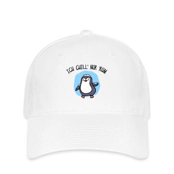 Kälte Pinguin Vogel Tier Eis Schnee Statement - Flexfit Cap - Weiß - Vorne