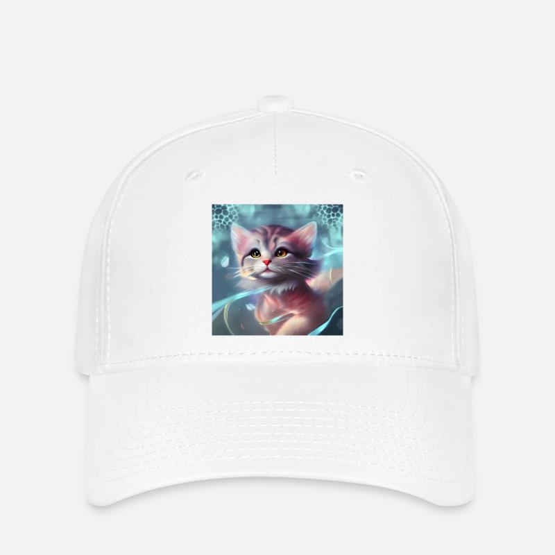 Süßes kleines Kätzchen - Flexfit Cap - Weiß
