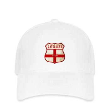Gateshead England Wappen - Flexfit Cap - Weiß - Vorne