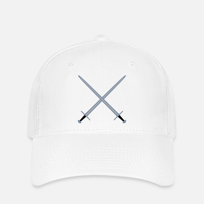 Gekreuzte Schwerter. - Flexfit Cap - Weiß