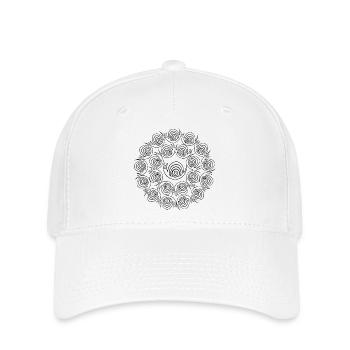 Screw circles - Flexfit Cap - white - Front