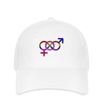 Relation gay lesbienne LGBT Droits humains - Casquette Flexfit - blanc - Devant