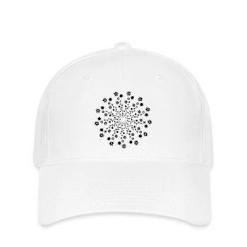 Sternschnuppen - Mandala - Flexfit Cap - Weiß - Vorne