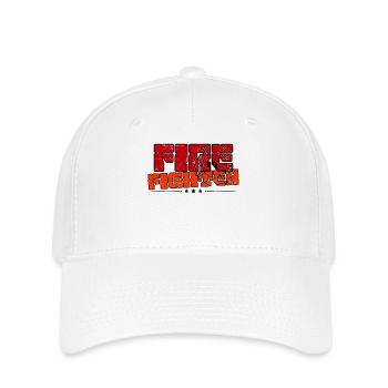 Brandschutz Feuerwehrmann Statement Feuerwehr - Flexfit Cap - Weiß - Vorne