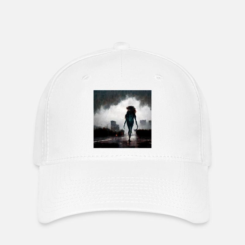 Urban Shadow Glow - Flexfit Cap - white