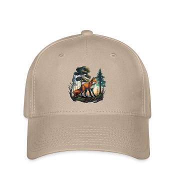 Renard dans la forêt - Casquette Flexfit - kaki - Devant