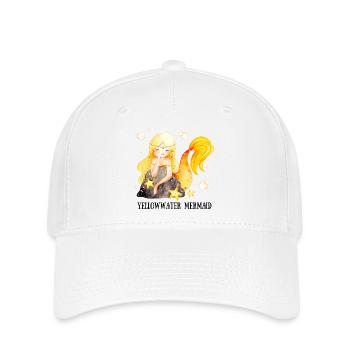 Yellow-Water Mermaid - Flexfit Cap - white - Front