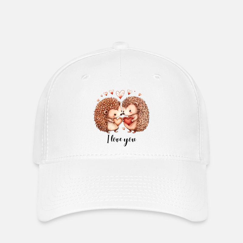 Loving hedgehogs - Flexfit Cap - white