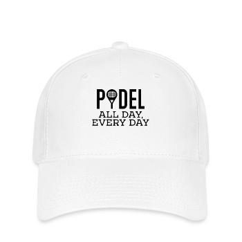 Racket Padel Training Padel Game Statement - Flexfit Cap - white - Front
