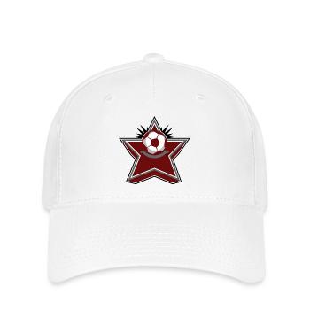 Red Star Football Logo - Flexfit Cap - white - Front