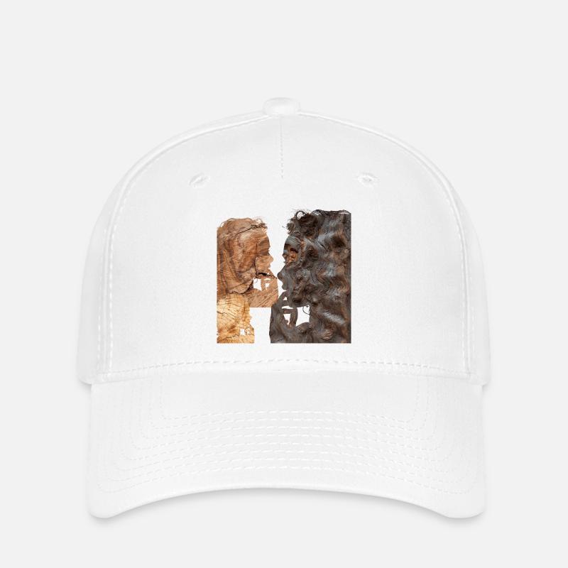Profil de femme perplexe - Casquette Flexfit - blanc