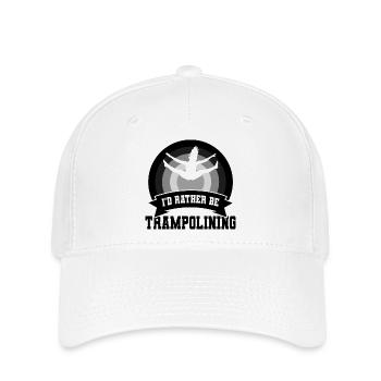 I’d Rather Be Trampolining - Flexfit Cap - Weiß - Vorne