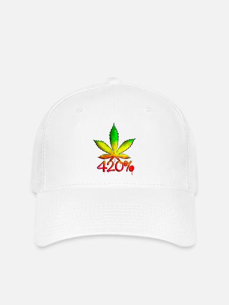 420 % - Flexfit Cap - Weiß