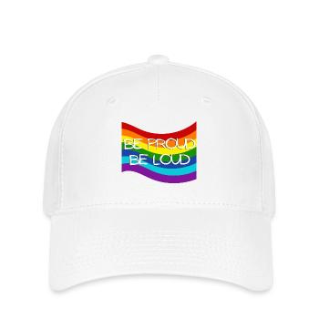Be Proud Be Loud - Flexfit Cap - white - Front