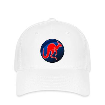 KÄNGURU LINIENZEICHNUNG BEUTELTIERE - Flexfit Cap - Weiß - Vorne