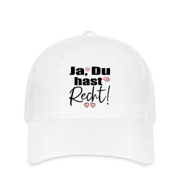 RECHT VERSÖHNUNG - Flexfit Cap - Weiß - Vorne