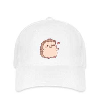 Mignon Happy Little Hedgehog - Casquette Flexfit - blanc - Devant