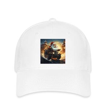 Le temps de Noël du Père Noël arrive en ville - Casquette Flexfit - blanc - Devant