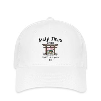 Tokyo Shibuya, Shinto Shrine Meiji Jingu, Japan, - Flexfit Cap - white - Front