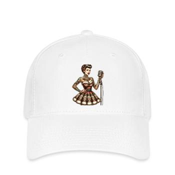 Christmas Rockabella: Festliche Vintage-Charme - Flexfit Cap - Weiß - Vorne