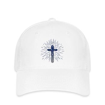 CHRISTLICHER GLAUBE - CHRISTLICHES KREUZ RELIGION - Flexfit Cap - Weiß - Vorne