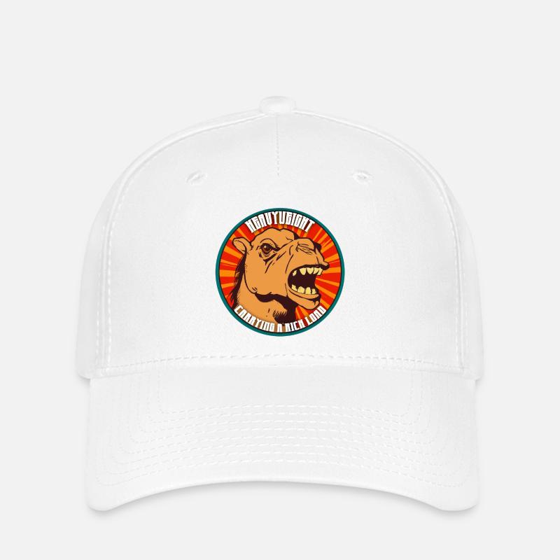 Poids du chameau - Casquette Flexfit - blanc