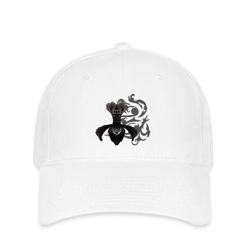 orchideen, tribals, gothic designs - Flexfit Cap - Weiß - Vorne