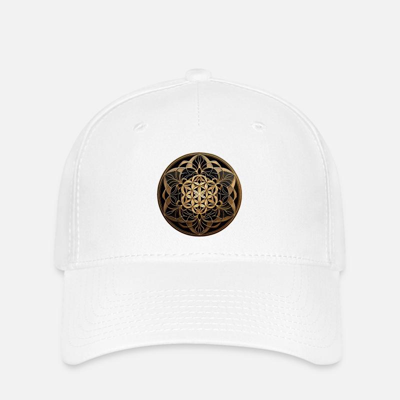 Flower of Life - Flexfit Cap - white