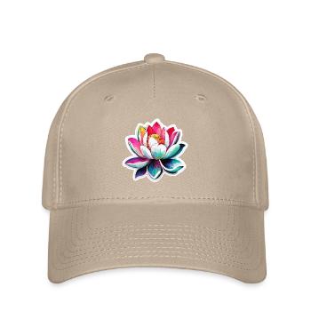 Fleur de Lotus / Nénuphar / Spiritualité / Fleur - Casquette Flexfit - kaki - Devant