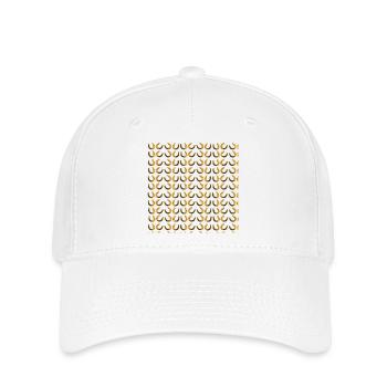 hufeisenmuster, pferde fans - Flexfit Cap - Weiß - Vorne