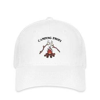 Camping, Campfire, Statement, Hiker, Campsite - Flexfit Cap - white - Front