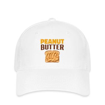Erdnussbutter - Flexfit Cap - Weiß - Vorne