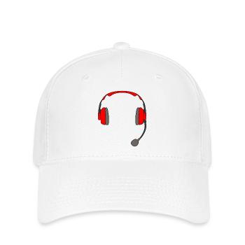 Headset Gaming Kopfhörer - Flexfit Cap - Weiß - Vorne