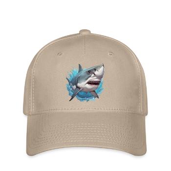 Hai / Tierwelt / Unterwasser / Meer / Ozean - Flexfit Cap - Khaki - Vorne