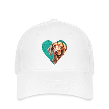 Magyar Vizsla Portrait - Flexfit Cap - Weiß - Vorne