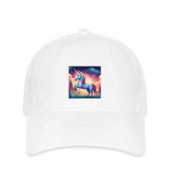 Einhorn, Fantastisches Tier, Fabeltier - Flexfit Cap - Weiß - Vorne